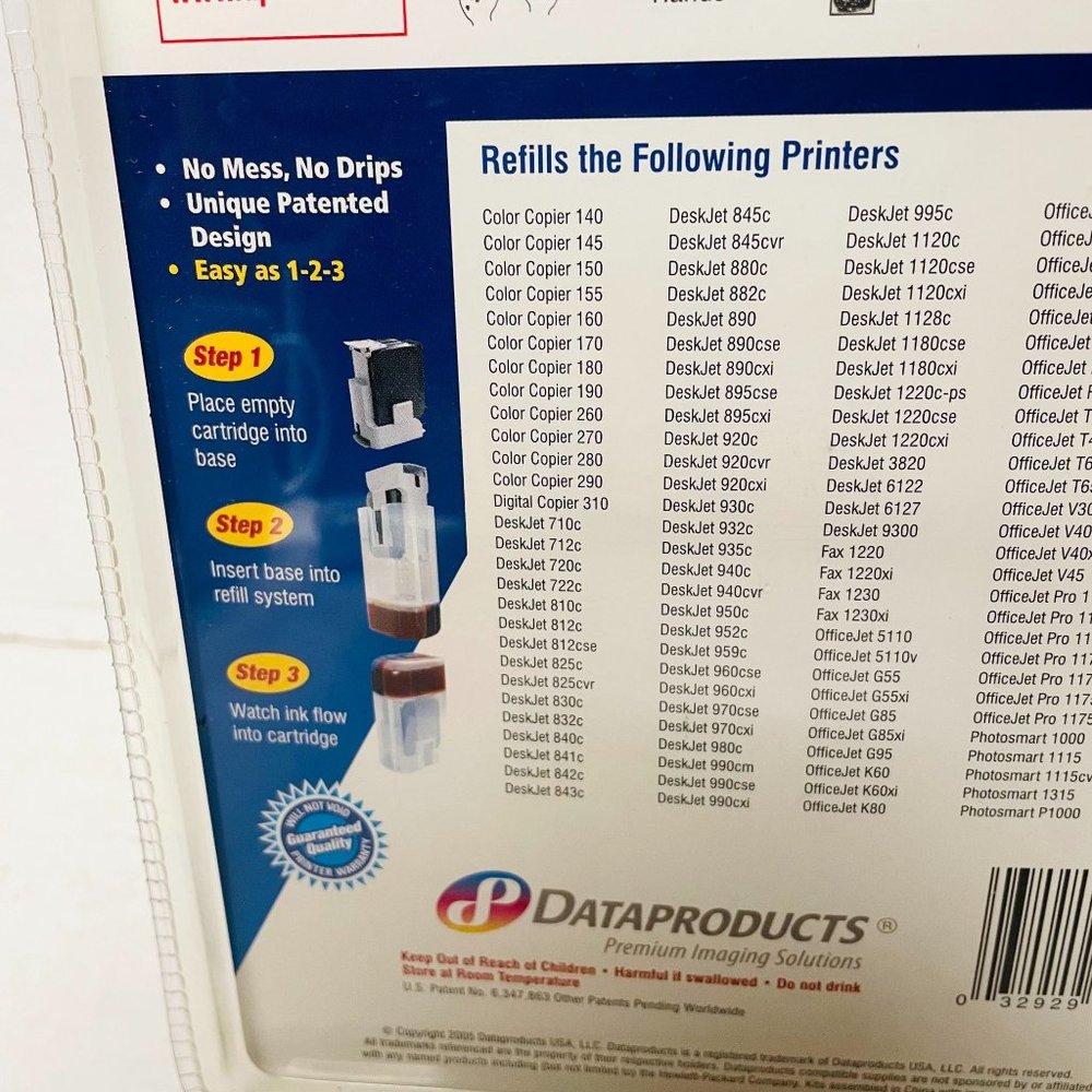 Dataproducts System Automatic Refill Color Ink #60408 Tri-color - Picture 7 of 7